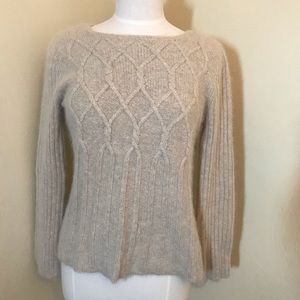 Angora Cable Knit Sweater
